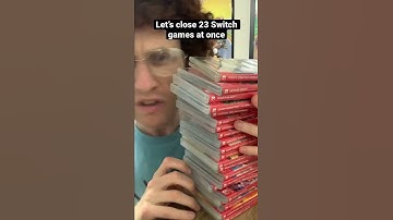 Closing 23 Nintendo Switch game cases at once is satisfying!