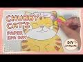 [ASMR] Chubby Cat Skin Care Clinic 🧼 Paper Craft Animation (뚱냥이 피부관리실)