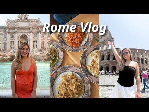 Italy Vlog| 3 days in Rome: Exploring Iconic Sights, Pasta Making Class + Lots of Gelato ⛲️🍝 🇮🇹