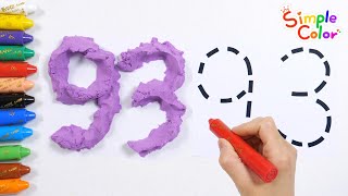 Have fun teaching kids the numbers 91 to 100 by creating, writing, coloring, expressing with dots.