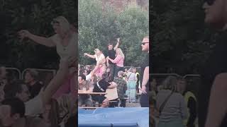 Party Table Breaks Under Dancing People