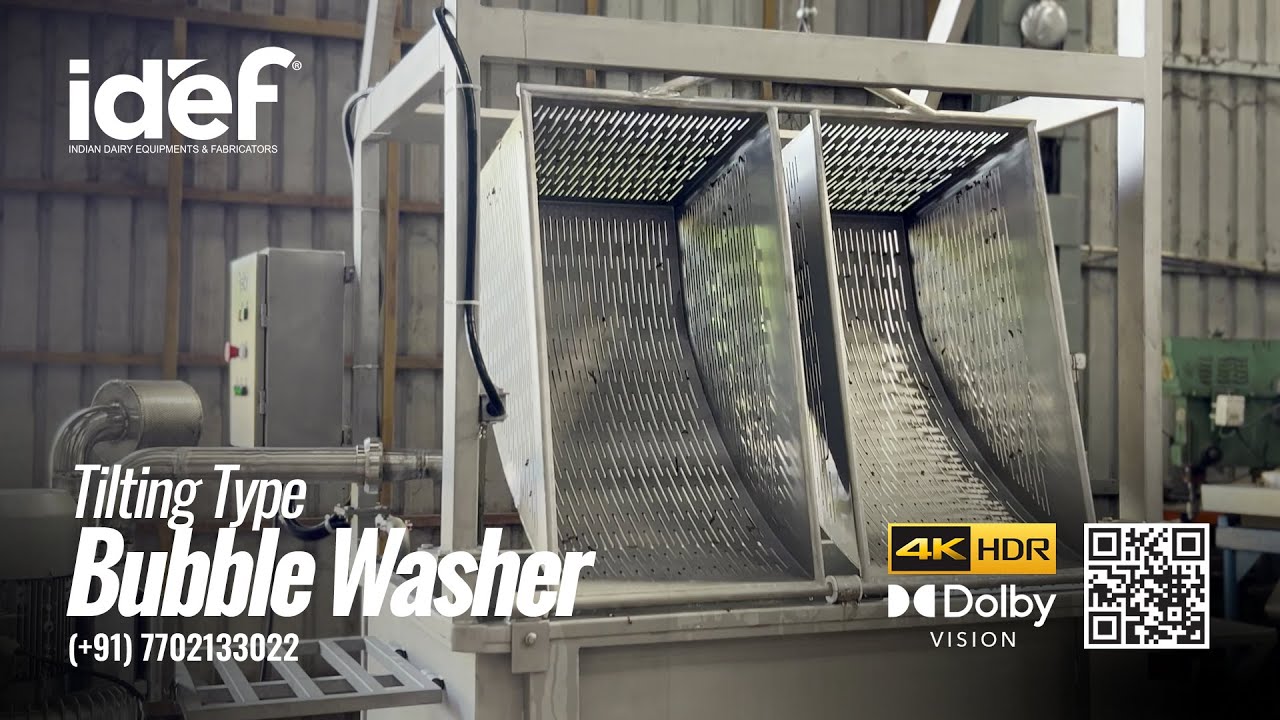 Bubble Washer Tilting Type, Basket Washer, Vegetable Washer