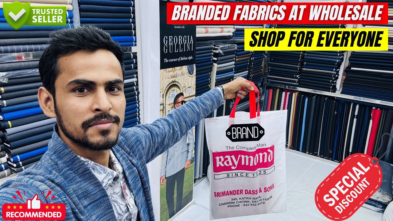 Best Shop For Suiting, Shirting Branded Fabrics At Chandni Chowk | सिंगल पीस भी Wholesale Rate में