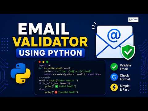 Validate Any Email in 5 Lines of Python (Regex Trick)