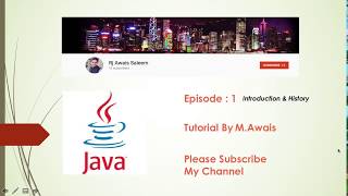 Introduction to Java. Hindi Urdu Tutorial