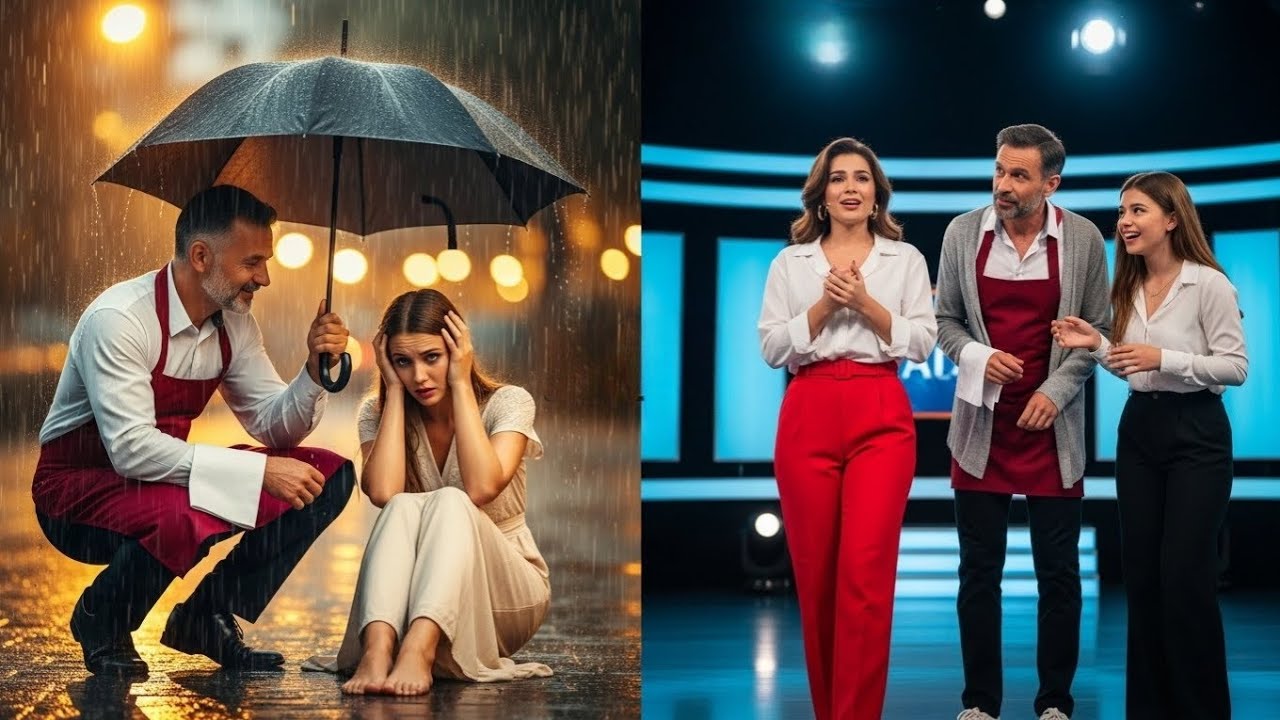 Подобный поступок под дождем превратился в судьбоносный момент на телевидении.