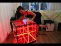 Awesome big cube infinity mirror Hypercube столик  гиперкуб бесконечное зеркало