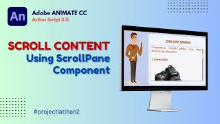 Scroll Content - Scroll All Content Using ScrollPane Component || Adobe Animate