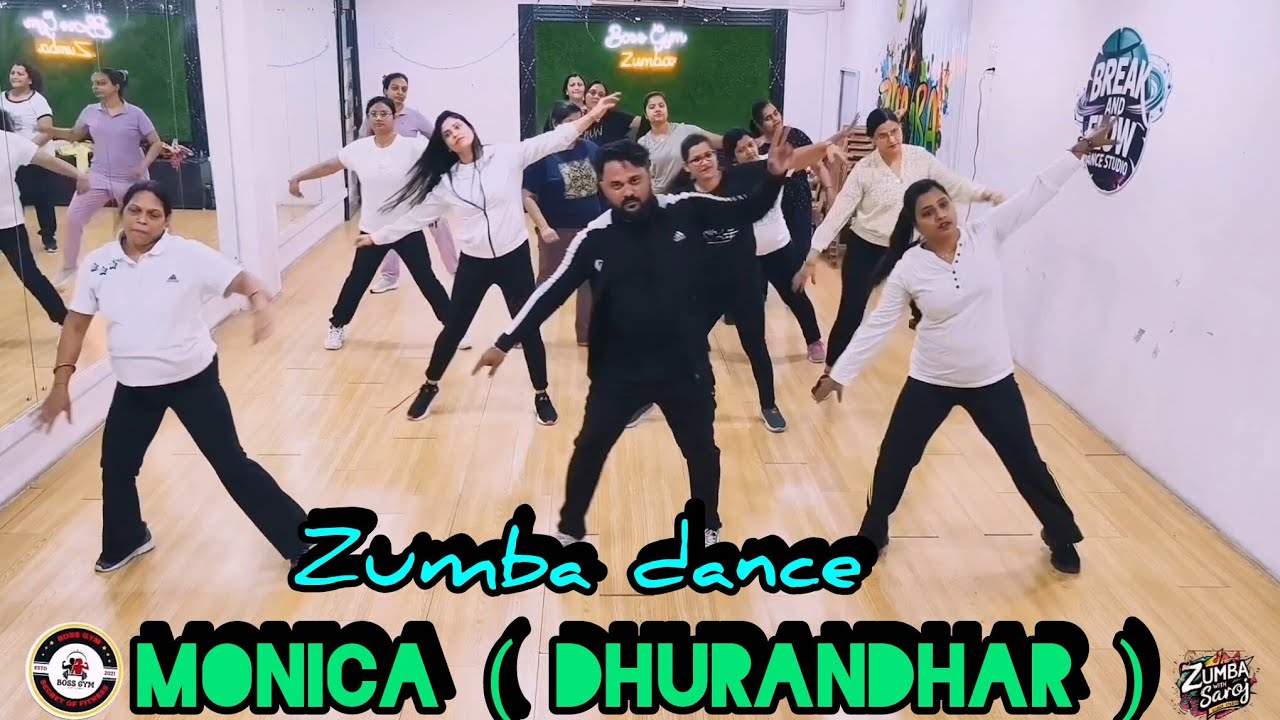 Monica | dhurandhar song | Zumba dance workout bollywood songs 💥 Dance cover 