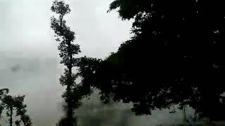 Ride In Hills With Raining