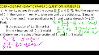 2019 KCSE MATHEMATICS PAPER 1 QUESTION 18