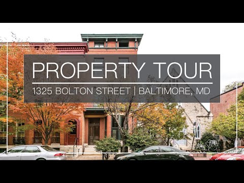 1325 Bolton Street, Baltimore, MD home video tour