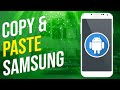 How to copy and paste on a samsung phone easy
