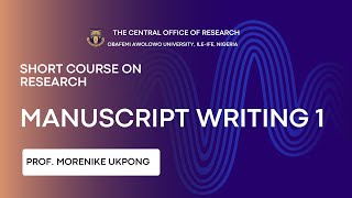 MANUSCRIPT WRITING 1