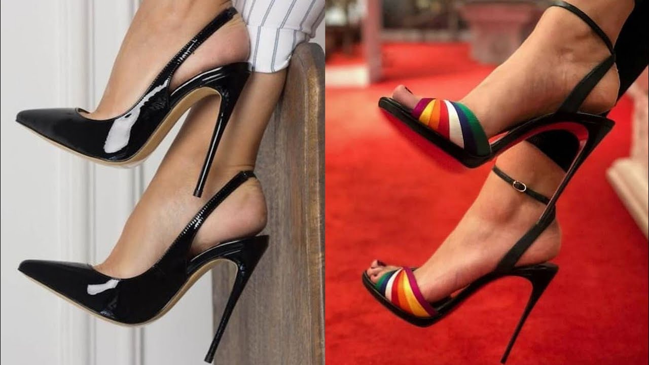 Elegantly pretty and stylish slingback heels// high heels // stilettos heels design ideas collection