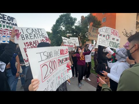 USC students and community rally for Palestine on campus