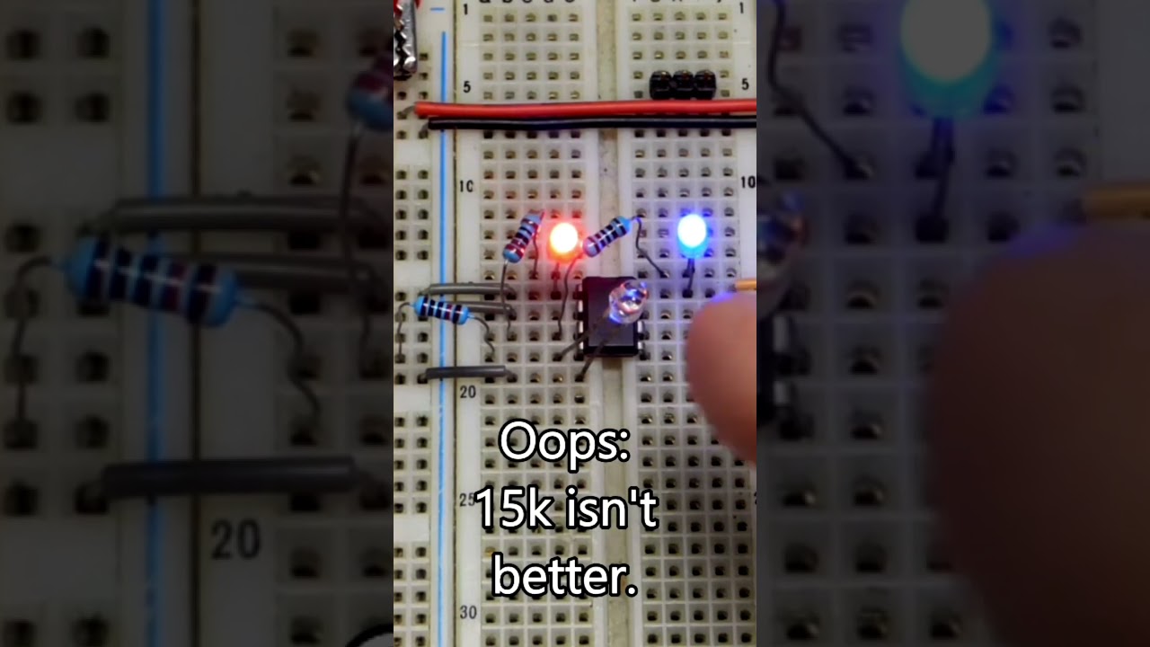 10k instead of 100K PhotoDiode 555 Timer Reset Circuit 