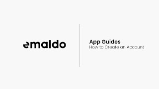 How to Create an Account in the Emaldo® App