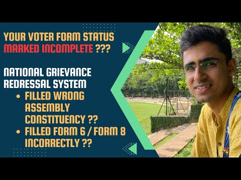 Fix your Marked Incomplete Voter ID Form? अधूरा वोटर आईडी फॉर्म कैसे ठीक करें ?
