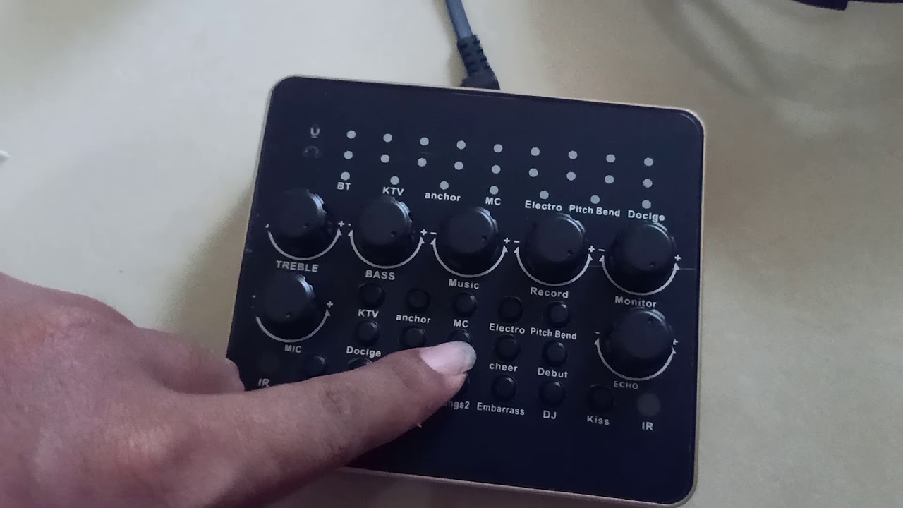 របៀបប្រើប្រាស់ Sound Card V10 YouTube