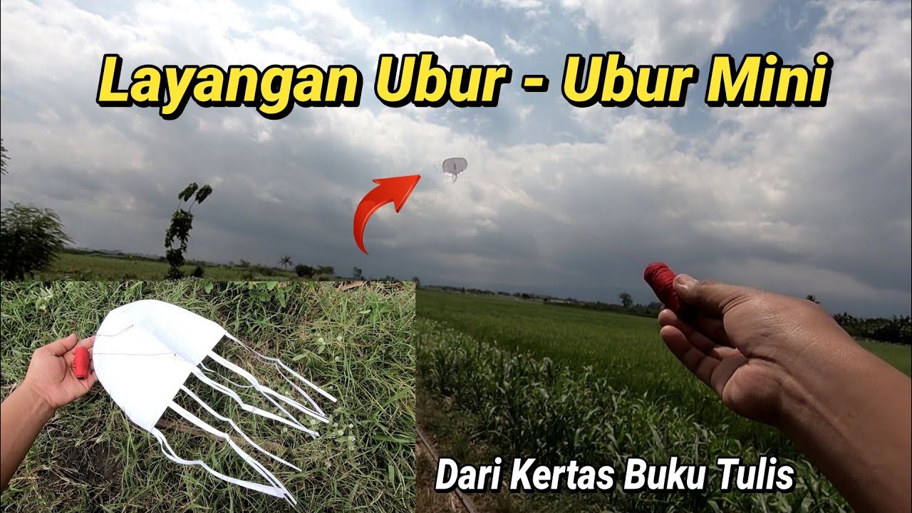 Cara Membuat Layangan Ubur Ubur Dari Kertas Buku Tulis Mudah YouTube