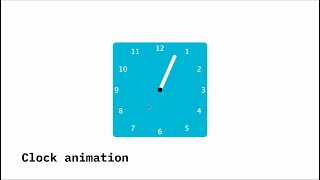 Moon & Clock animations | CSS practice