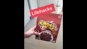Life Hack Cereal Box Fold