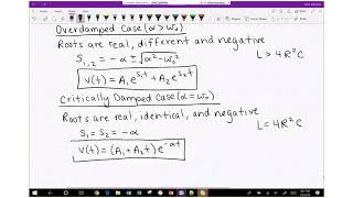 EE 2715 - Second-Order Circuits: Source-Free Parallel RLC Circuits