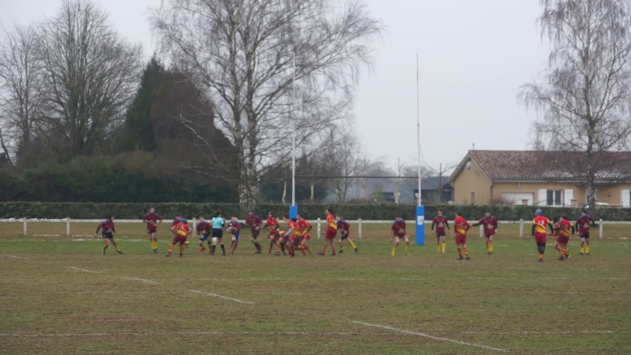 Essai de Jules Pailly face à St Priest - M16 EBVS