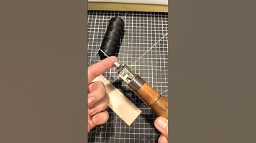 How to sew with an awl tutorial #tutorial #howto #leathercraft