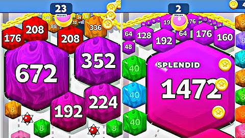 Puff Up - Gameplay Walkthrough Android iOS (2048 Balls, Satisfying ASMR Math Games) Part 3