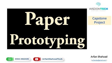 Android Development (theory): Paper Prototyping in urdu by Arfan Shahzad