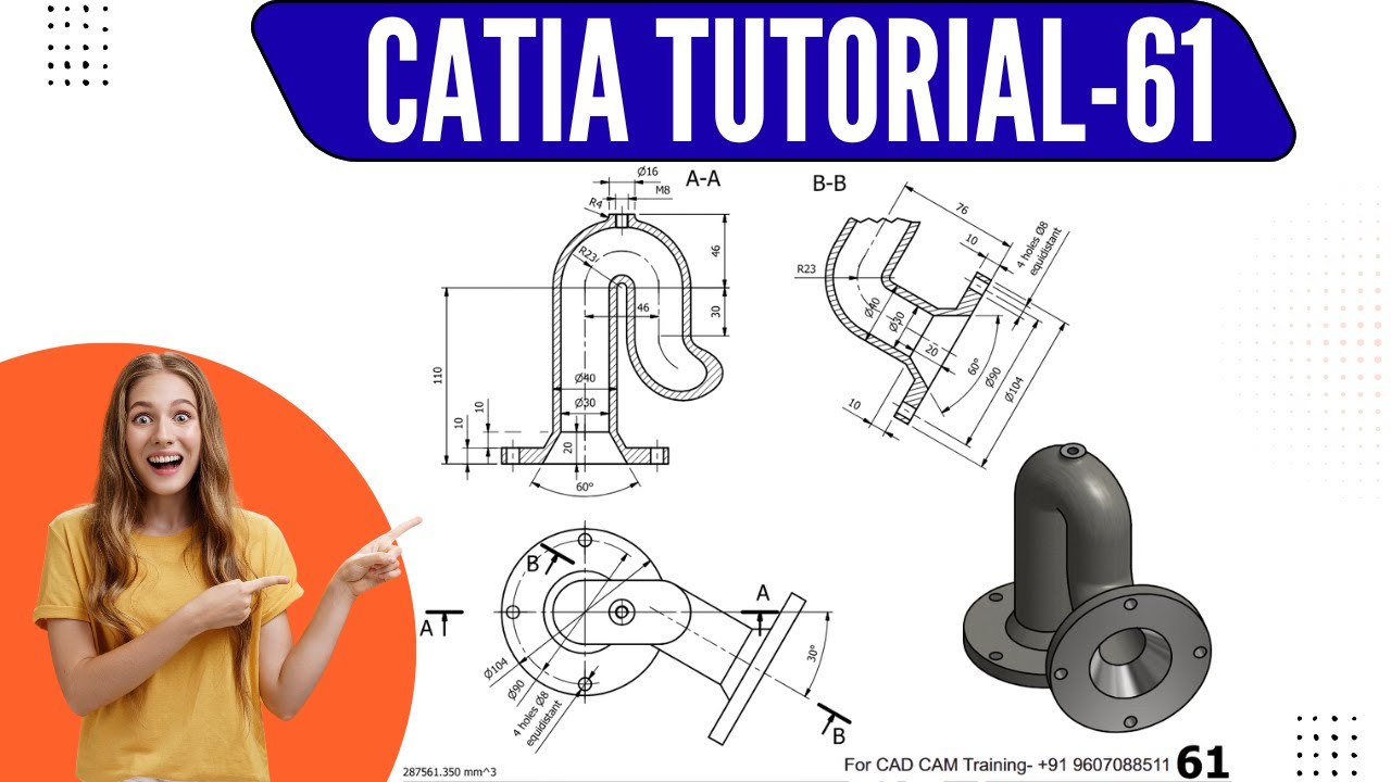 CATIA Tutorial – Rib Feature Explained | Sweep Profile Along Guide ...