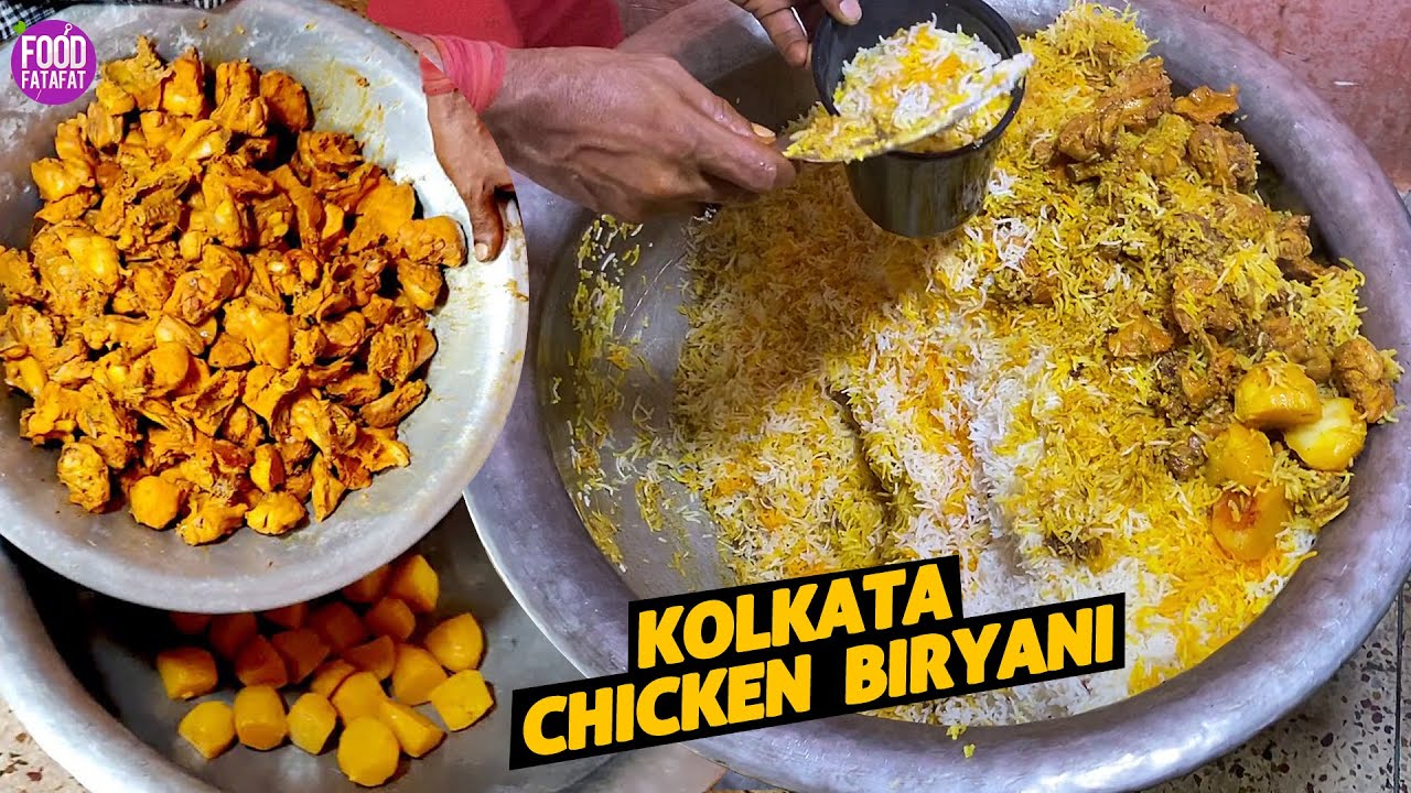 World Famous KOLKATA CHICKEN BIRYANI | Biryani MAKING Ft.@Foodie Robin | Patna Street Food | Food Fatafat
