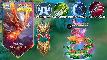 GLOBAL MOSKOV BEST GUIDE TO RANK UP FASTER IN 2025! ( Recommended build and emblem ) ~ MLBB!! 
