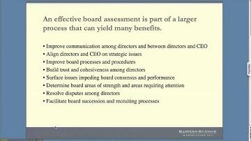 Effective Board Assessments
