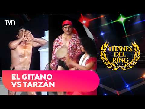 La primera pelea del El Gitano contra Tarzán | Titanes del Ring
