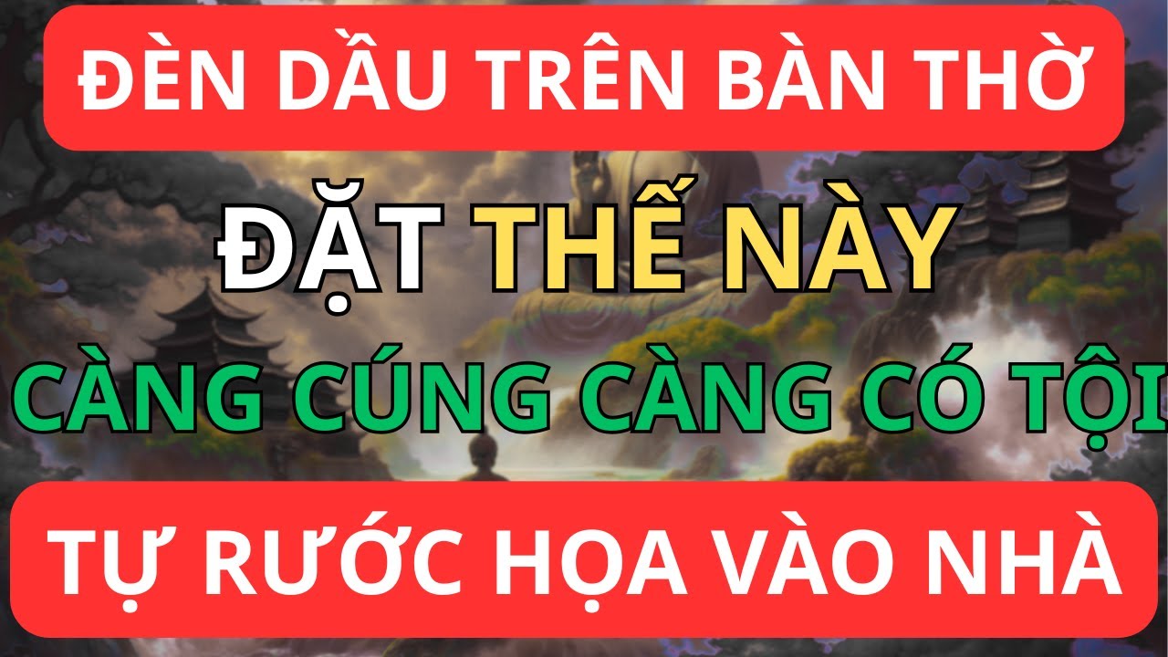 Đèn Dầu Trên Bàn Thờ Đặt Thế Này Là Tự Rước Họa Vào Nhà!