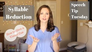 Syllable Reduction || Speech Tip Tuesday Word Stress Syllable Reductions