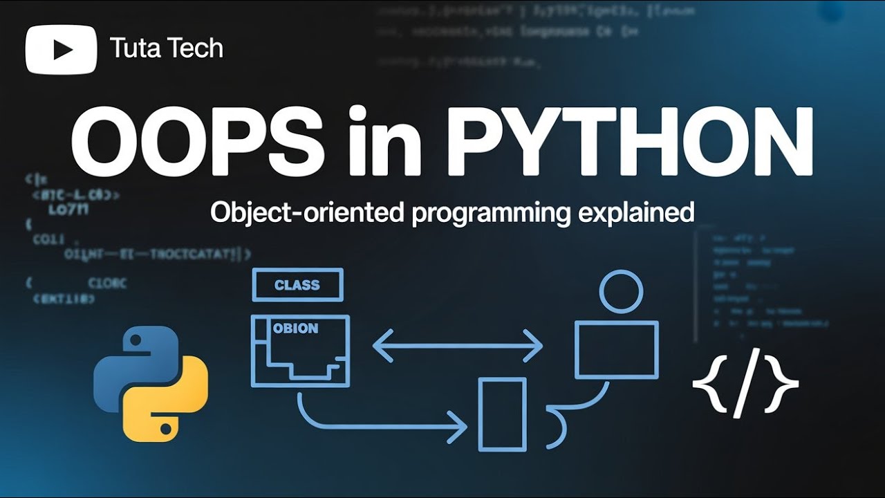 OOPs in Python 🔥 | Object-Oriented Programming Explained with Examples | Tuta Tech