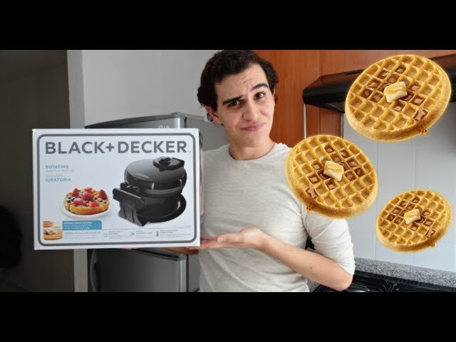 Black Decker Double Flip Waffle Maker: Unboxing & First