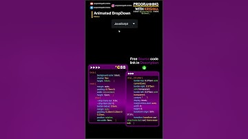 DropDown Menu HTML CSS JS #programmingwithkrishna #html #css #cssanimation #js #javatutorial #python