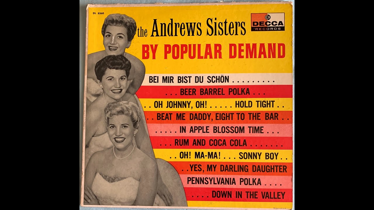 Andrews Sisters Rum And Coca Cola YouTube