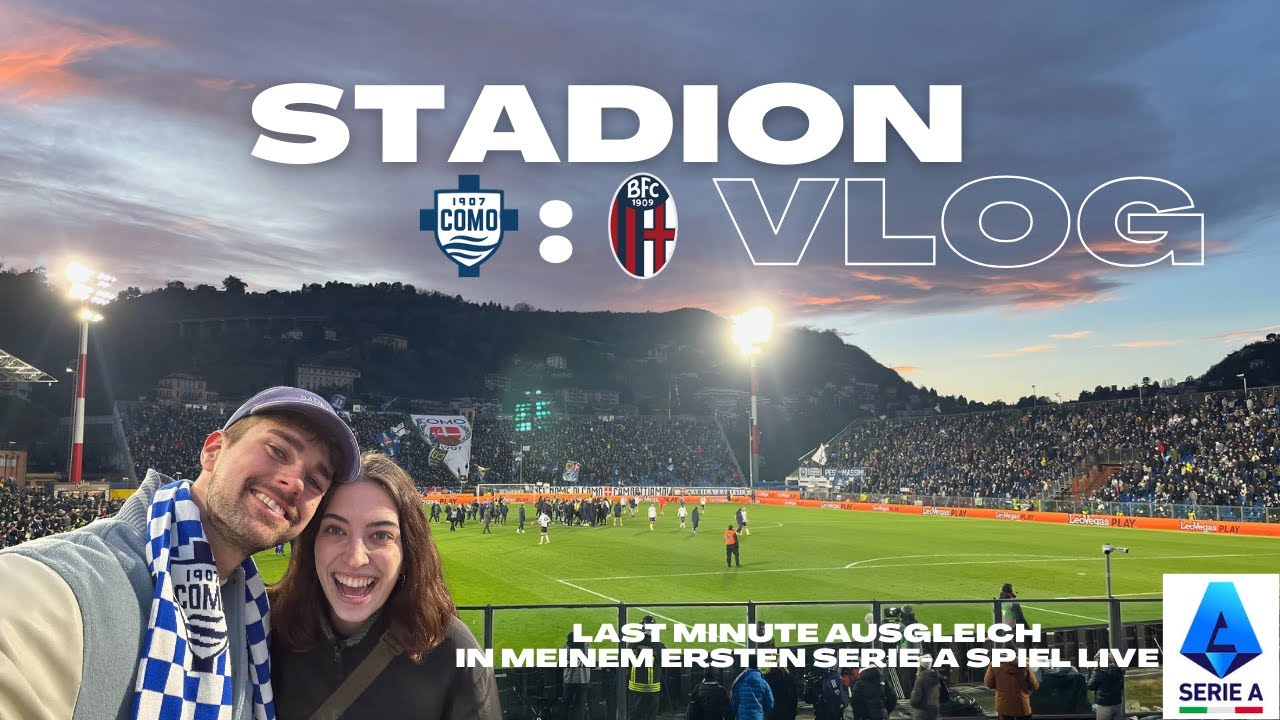 MEIN ERSTES SERIE A SPIEL LIVE 🤯 FC COMO GEGEN FC BOLOGNA 😱 LAST MINUTE TOR UND ROTE KARTE