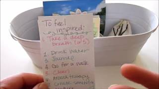 How to Make an Inspiration Treasure Chest Put together a "treasure chest" of inspirational items to help you whenever you
