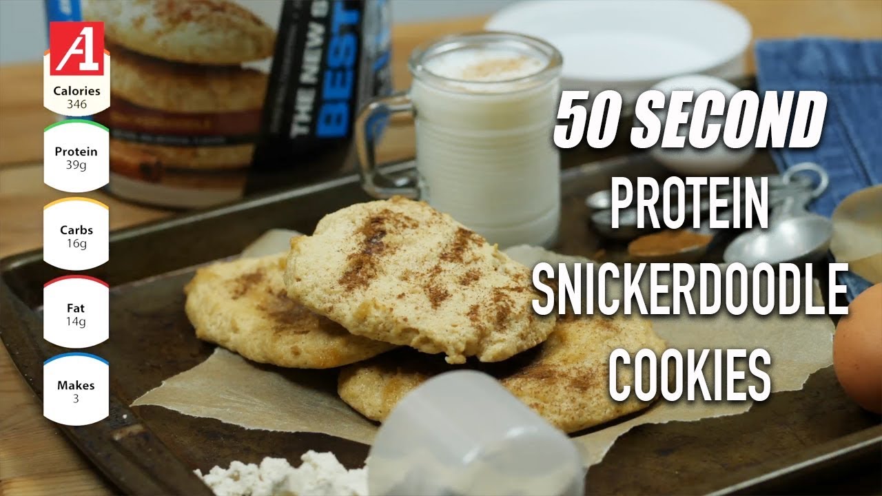 In the Kitchen with A1Supplements Protein Snickerdoodle Cookies YouTube