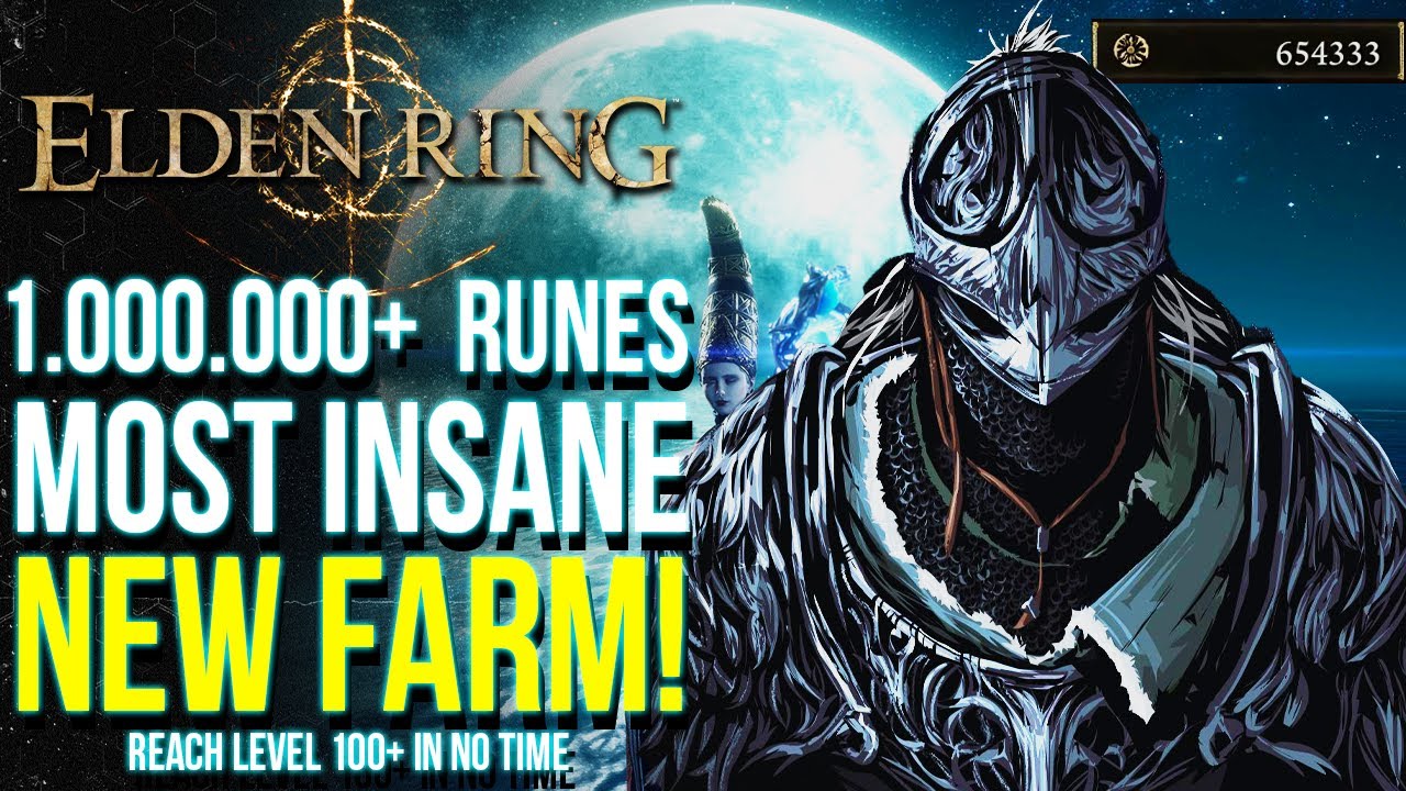 Elden Ring - Insane NEW 1.000.000+ Runes Farming Spot & AFK Rune Farming Method (Elden Ring Tips)