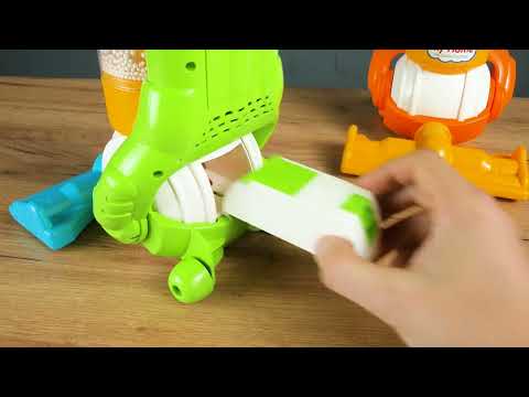 Іграшковий вакуумний пилосос з підсвічуванням та мелодією акумуляторний з пінопластовими кульками для дітей, видео 1