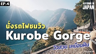 เที่ยวญี่ปุ่น EP.4 นั่งรถไฟชมวิว หุบเขาคุโรเบะ (Kurobe Gorge Railway) | 2017 | Follow me : ตามฉันมา
