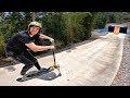 LONGEST SCOOTER vs MY MEGA RAMP!